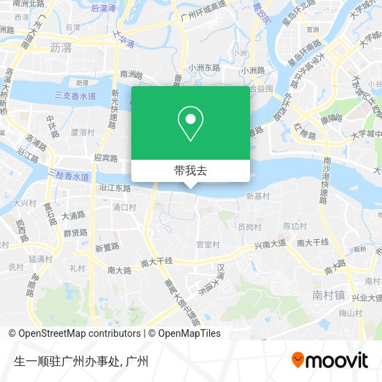 生一顺驻广州办事处地图