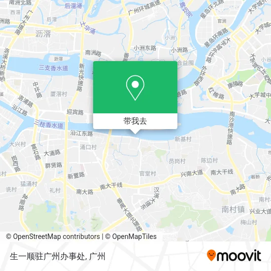 生一顺驻广州办事处地图