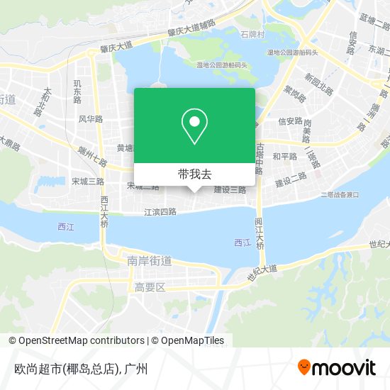 欧尚超市(椰岛总店)地图