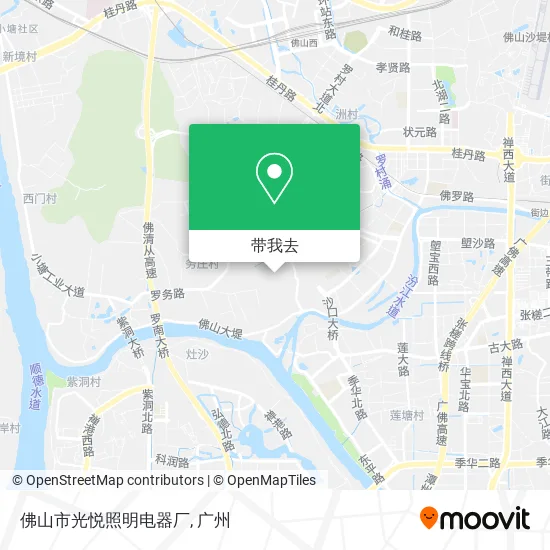 佛山市光悦照明电器厂地图