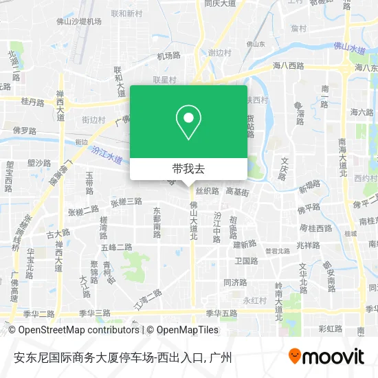 安东尼国际商务大厦停车场-西出入口地图