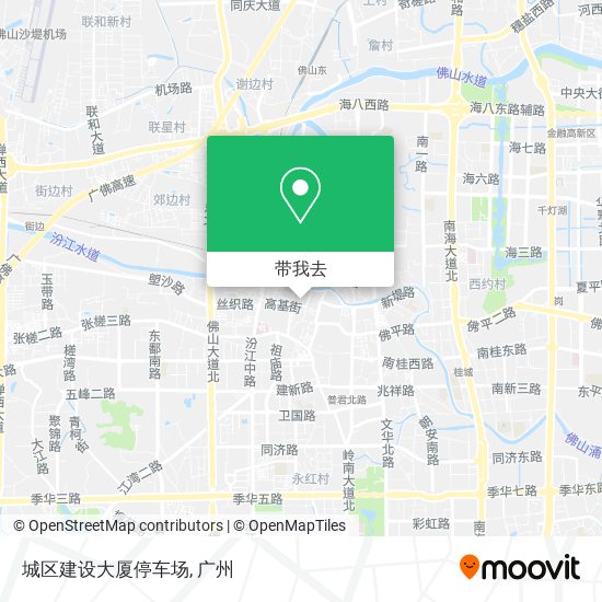 城区建设大厦停车场地图