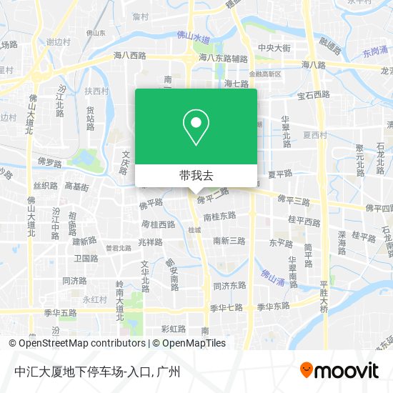 中汇大厦地下停车场-入口地图