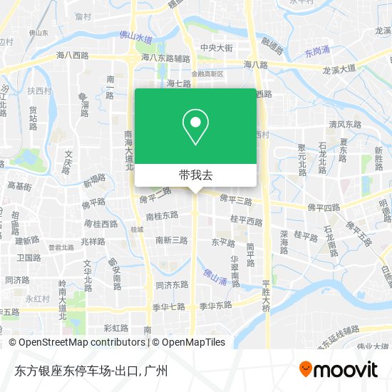 东方银座东停车场-出口地图