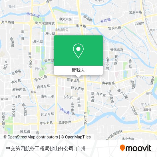 中交第四航务工程局佛山分公司地图