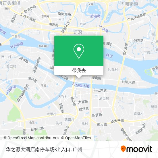 华之源大酒店南停车场-出入口地图