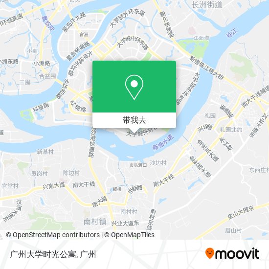 广州大学时光公寓地图
