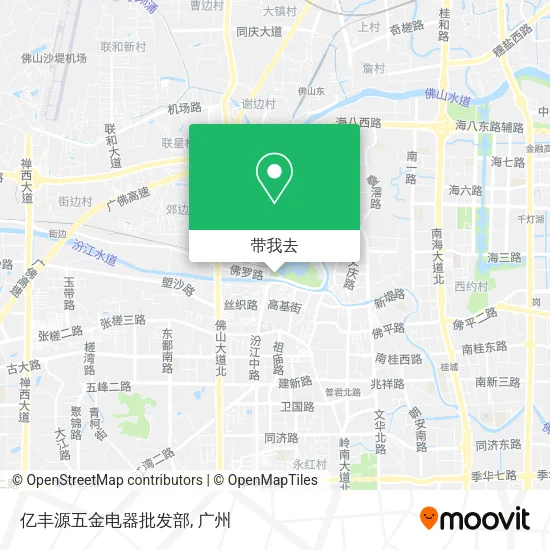 亿丰源五金电器批发部地图