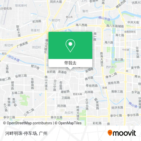 河畔明珠-停车场地图