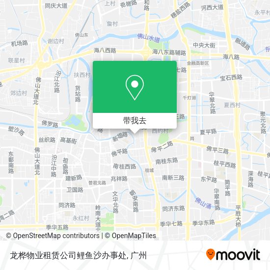 龙桦物业租赁公司鲤鱼沙办事处地图