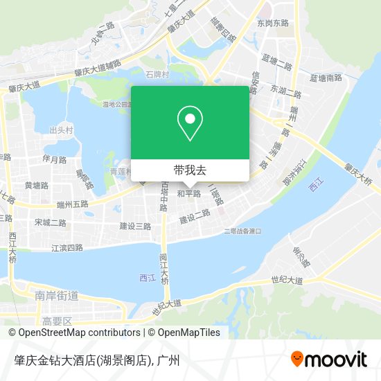 肇庆金钻大酒店(湖景阁店)地图