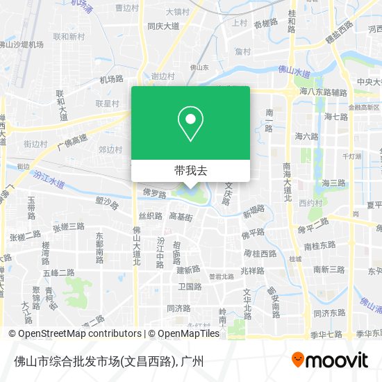 佛山市综合批发市场(文昌西路)地图