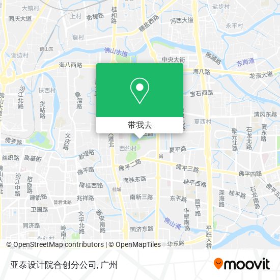 亚泰设计院合创分公司地图