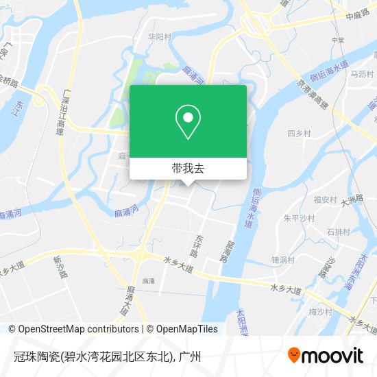 冠珠陶瓷(碧水湾花园北区东北)地图