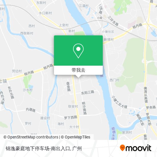 锦逸豪庭地下停车场-南出入口地图