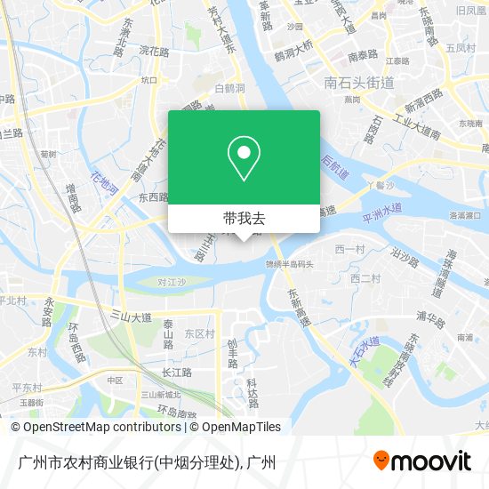 广州市农村商业银行(中烟分理处)地图