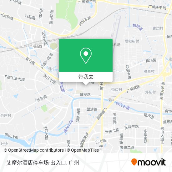 艾摩尔酒店停车场-出入口地图