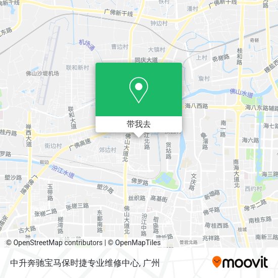 中升奔驰宝马保时捷专业维修中心地图