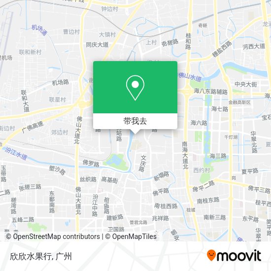 欣欣水果行地图