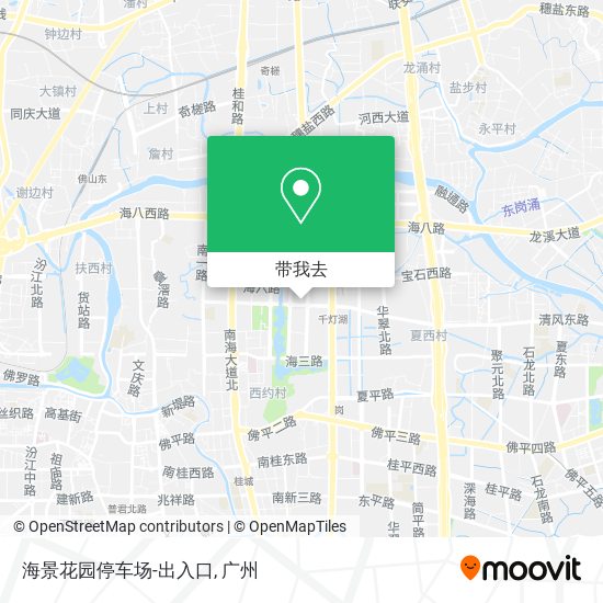 海景花园停车场-出入口地图