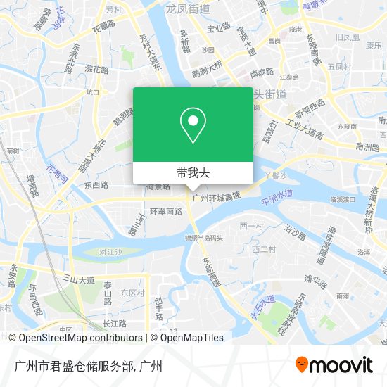 广州市君盛仓储服务部地图