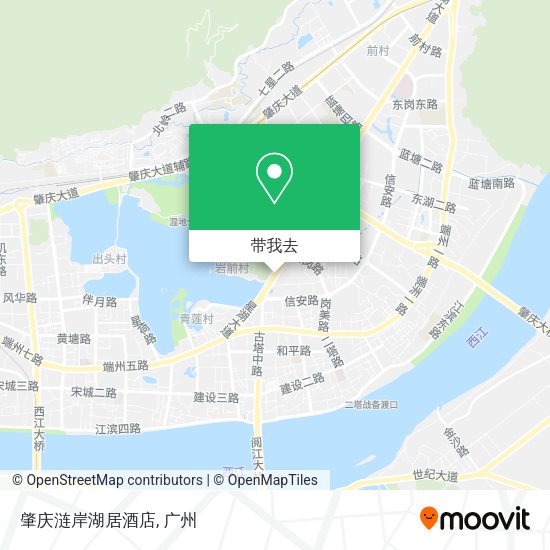 肇庆涟岸湖居酒店地图