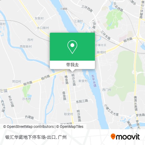 银汇华庭地下停车场-出口地图