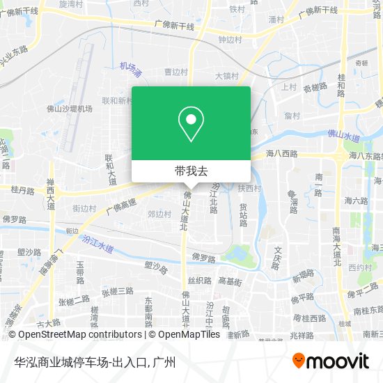 华泓商业城停车场-出入口地图