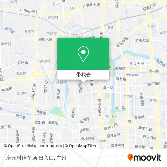 庆云村停车场-出入口地图