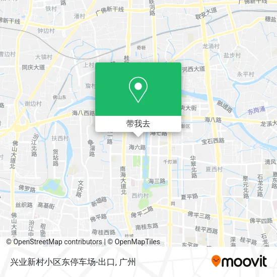 兴业新村小区东停车场-出口地图