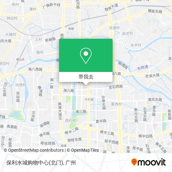 保利水城购物中心(北门)地图