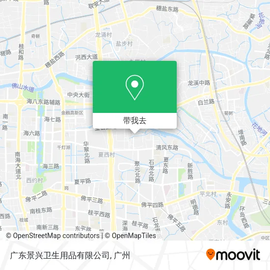 广东景兴卫生用品有限公司地图