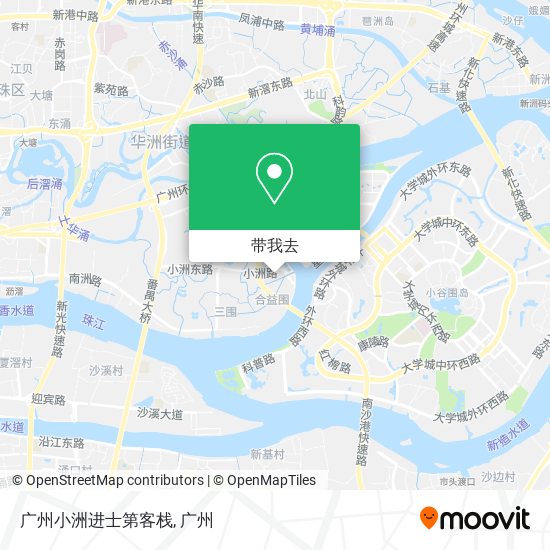 广州小洲进士第客栈地图