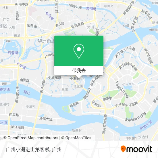广州小洲进士第客栈地图