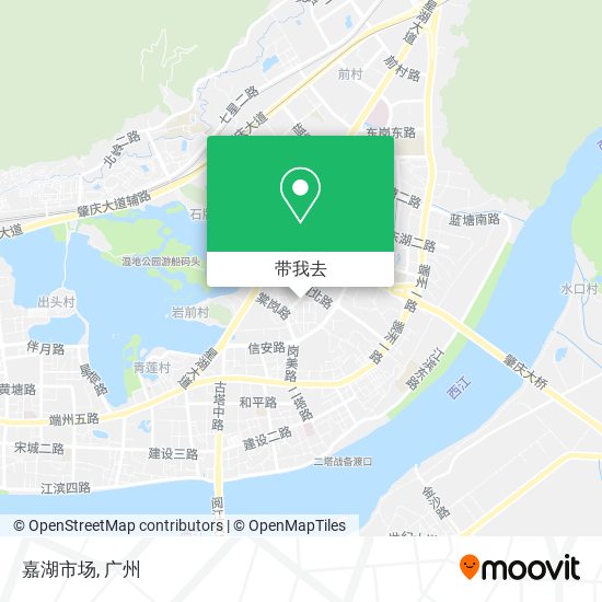 嘉湖市场地图