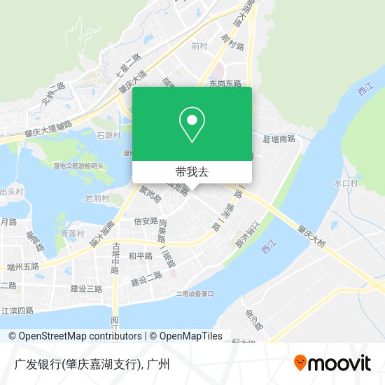 广发银行(肇庆嘉湖支行)地图