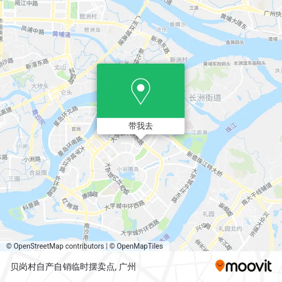 贝岗村自产自销临时摆卖点地图