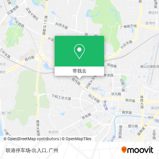 联港停车场-出入口地图
