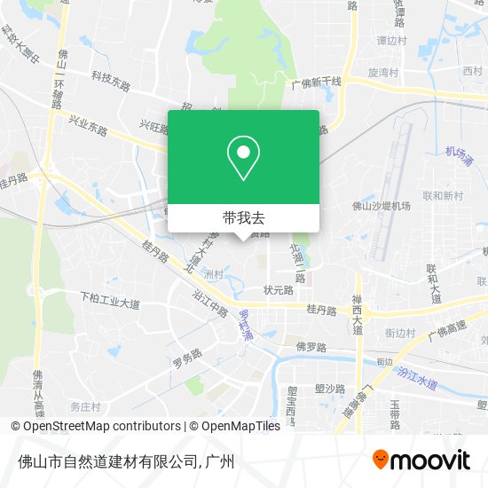 佛山市自然道建材有限公司地图