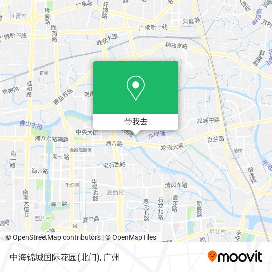 中海锦城国际花园(北门)地图