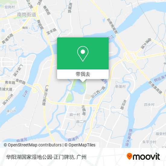 华阳湖国家湿地公园-正门牌坊地图
