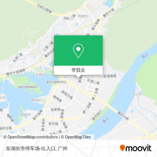 东湖街市停车场-出入口地图
