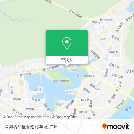 星湖名郡桂雨苑-停车场地图