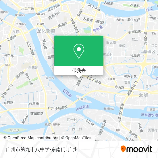 广州市第九十八中学-东南门地图