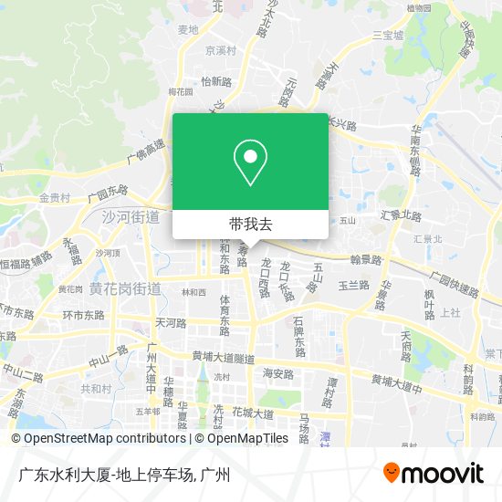 广东水利大厦-地上停车场地图