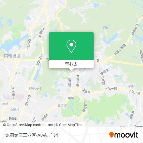 龙洞第三工业区-A8栋地图