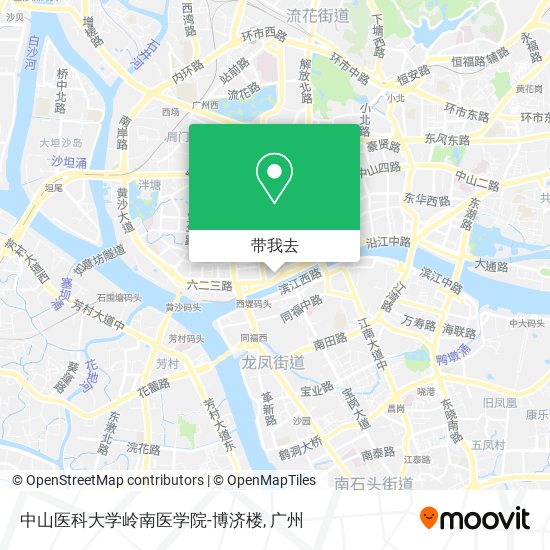 中山医科大学岭南医学院-博济楼地图