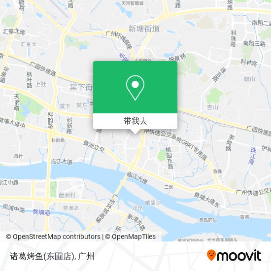 诸葛烤鱼(东圃店)地图