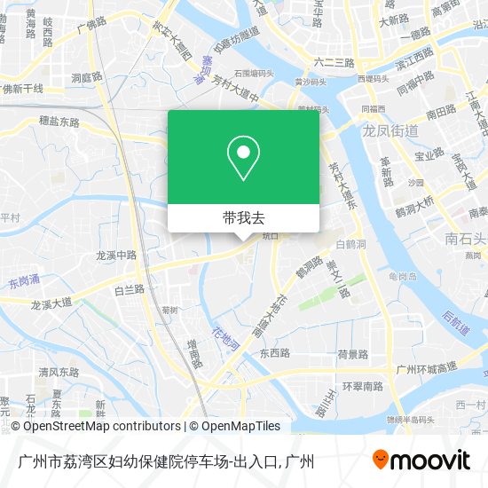 广州市荔湾区妇幼保健院停车场-出入口地图