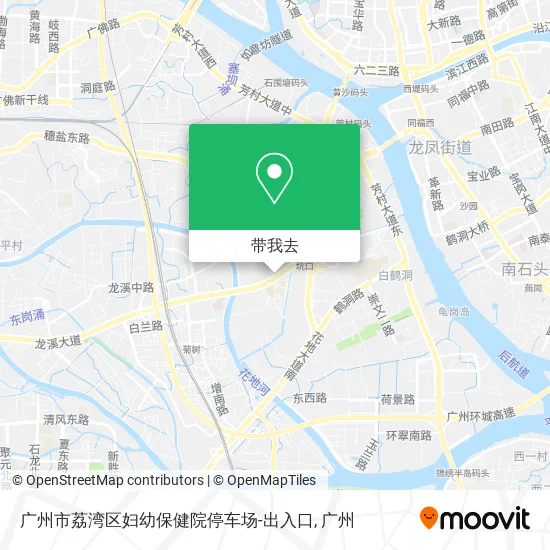 广州市荔湾区妇幼保健院停车场-出入口地图